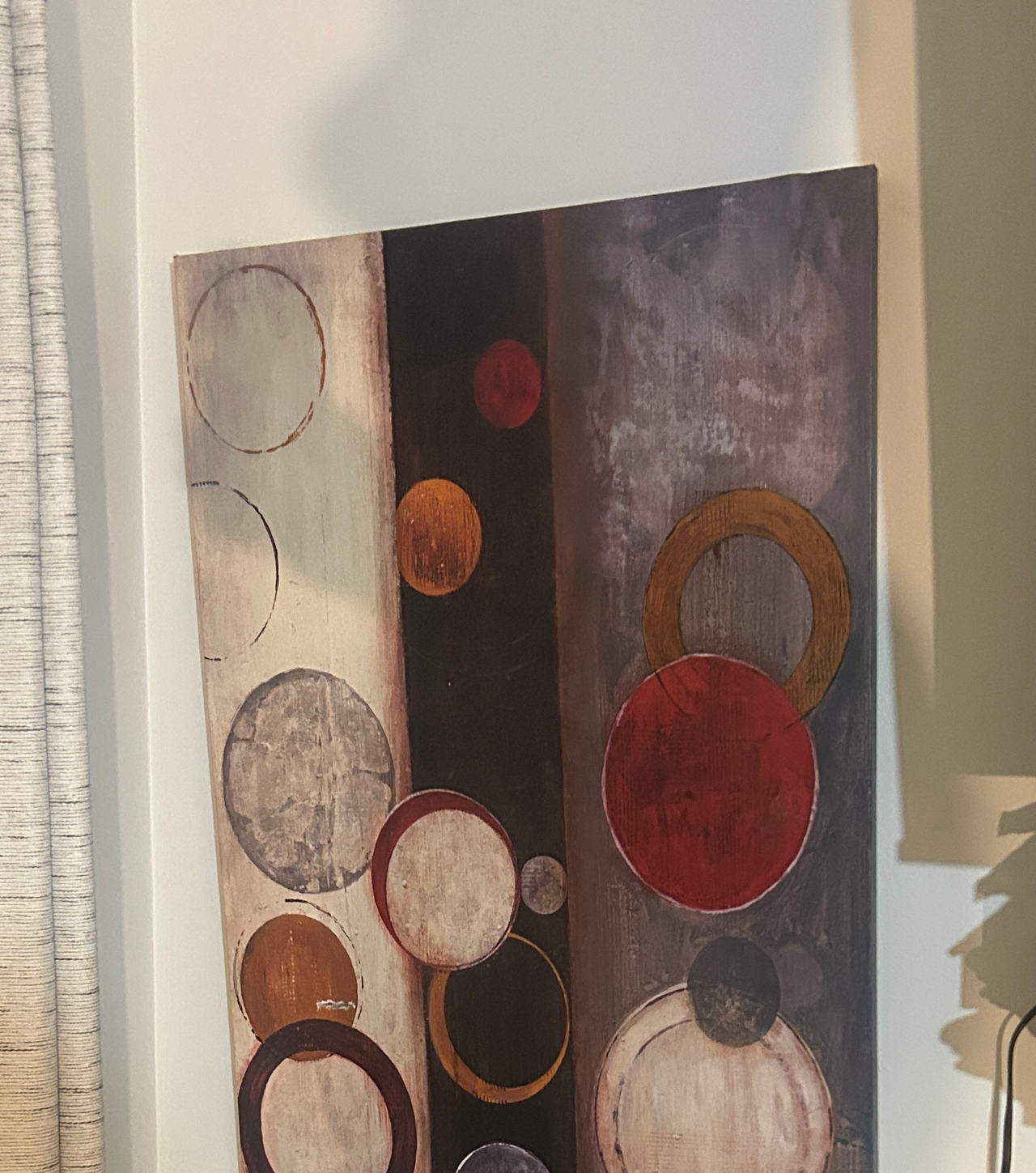 Abstract Geometric Circle Canvas Wall Art