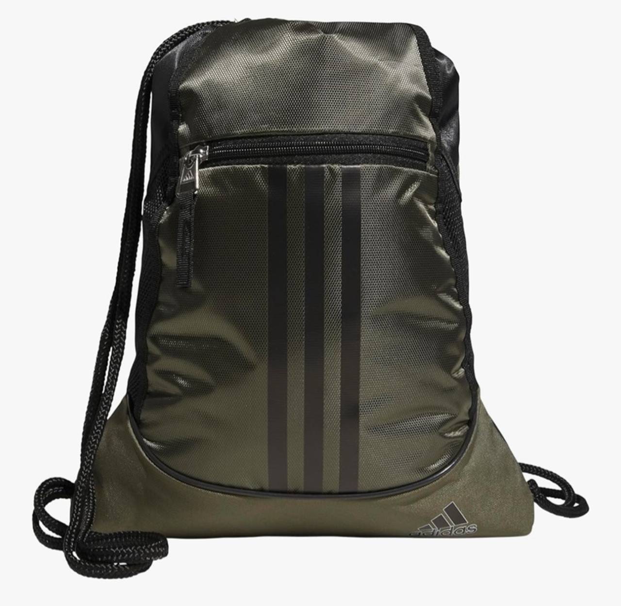 adidas Alliance Sackpack – Drawstring Backpack for Sports, Small Gym Bag