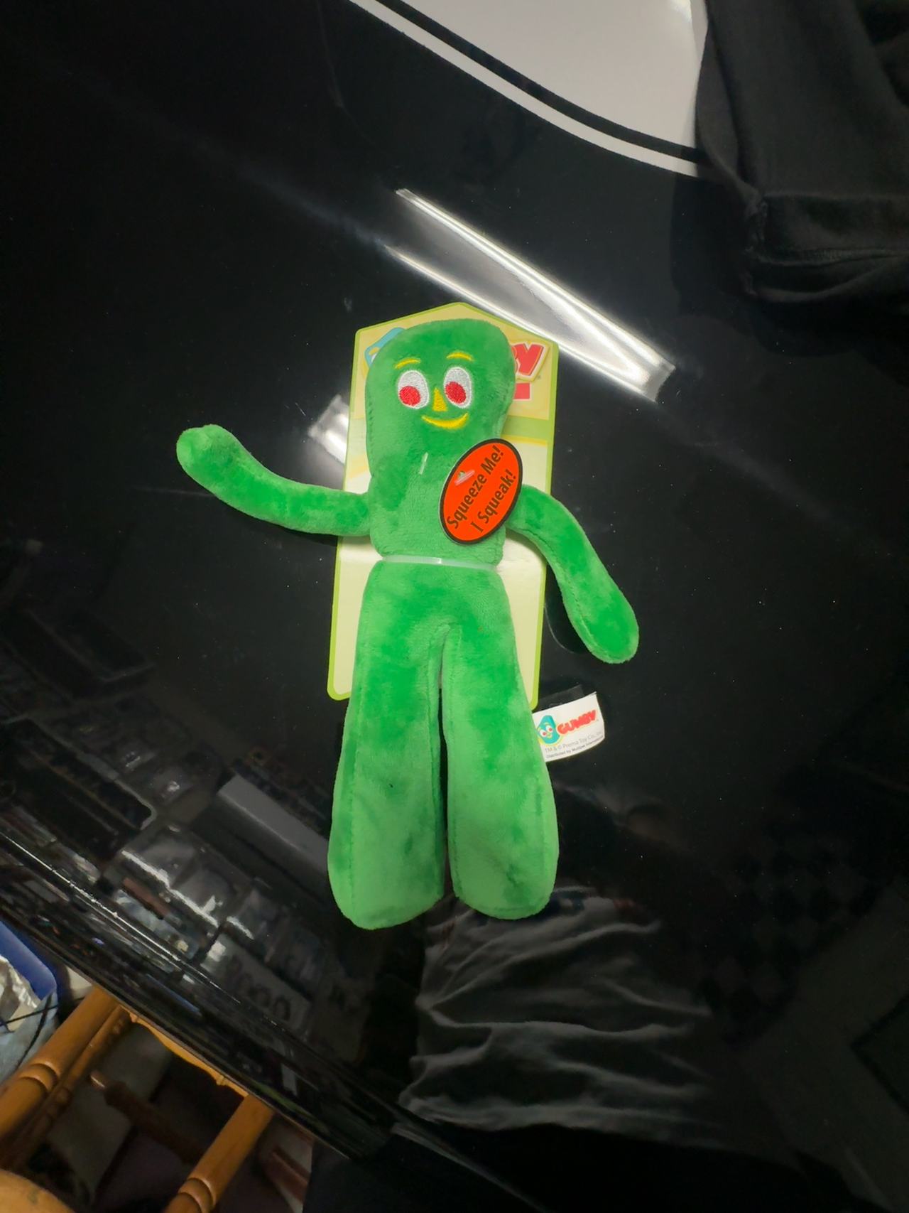 Multipet Gumby Plush Dog Toy 9-inch Green