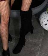 Over-the-Knee Suede Block Heel Boots - Image 2
