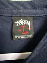 Stussy Landin Long Sleeve Tee Navy - Image 2