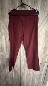 Violets & Roses Burgundy Pull-On Slim Leg Pants size 12/31 - Image 4