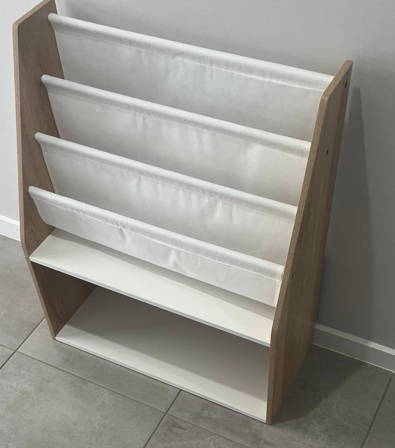 Kmart Kids Sling Bookshelf with Shelf - Oak Look