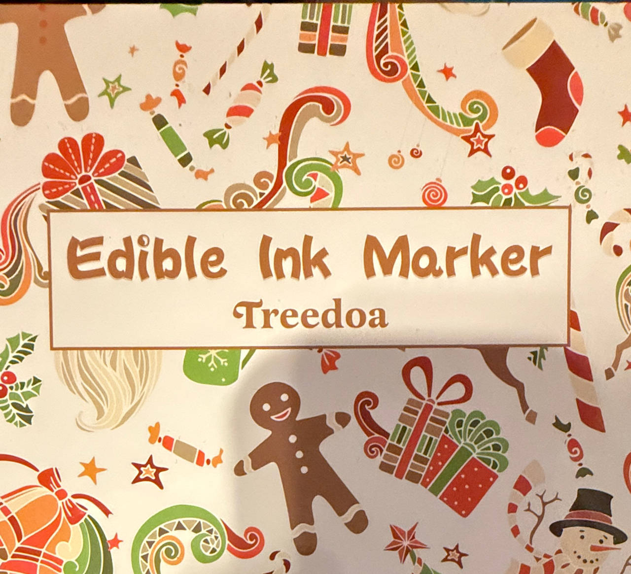 Treedoa Edible Ink Markers Christmas Set
