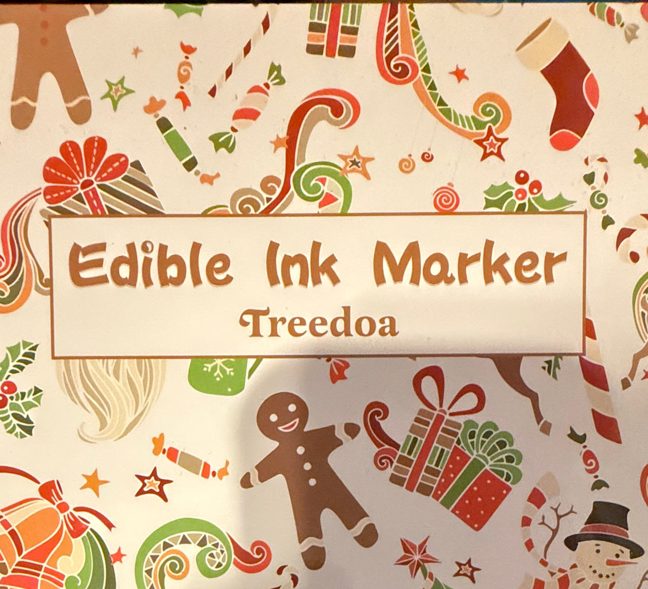 Treedoa Edible Ink Markers Christmas Set