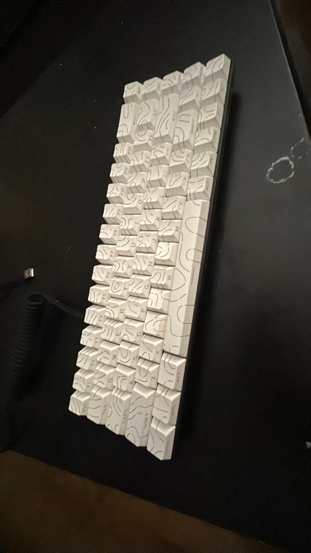 65% McGee keyboard with swapped key caps