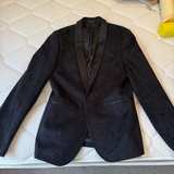 Men's Black Paisley Tuxedo Jacket - Image 1