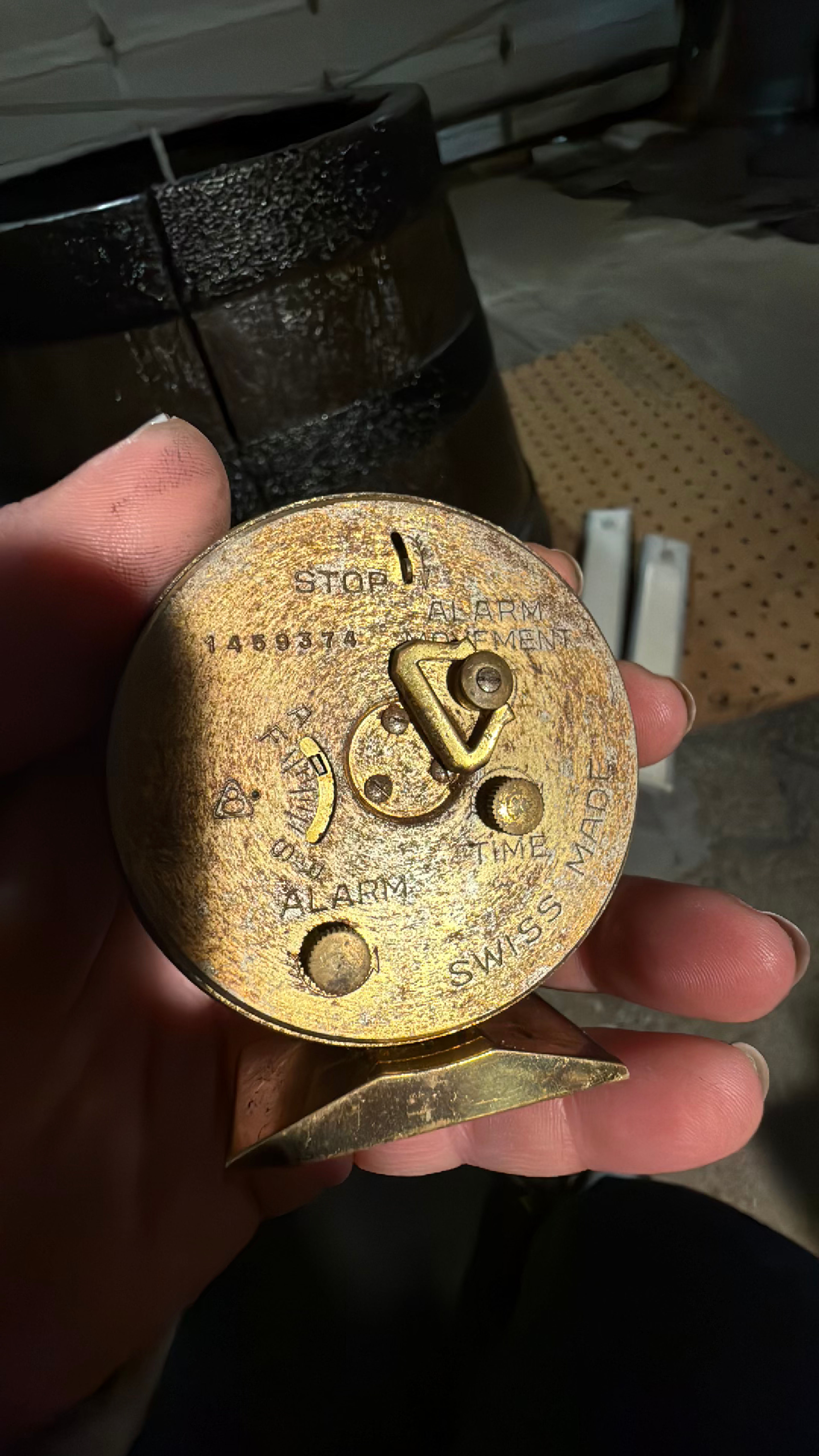 Swiza 8-Day Vintage Alarm Clock - Image 3