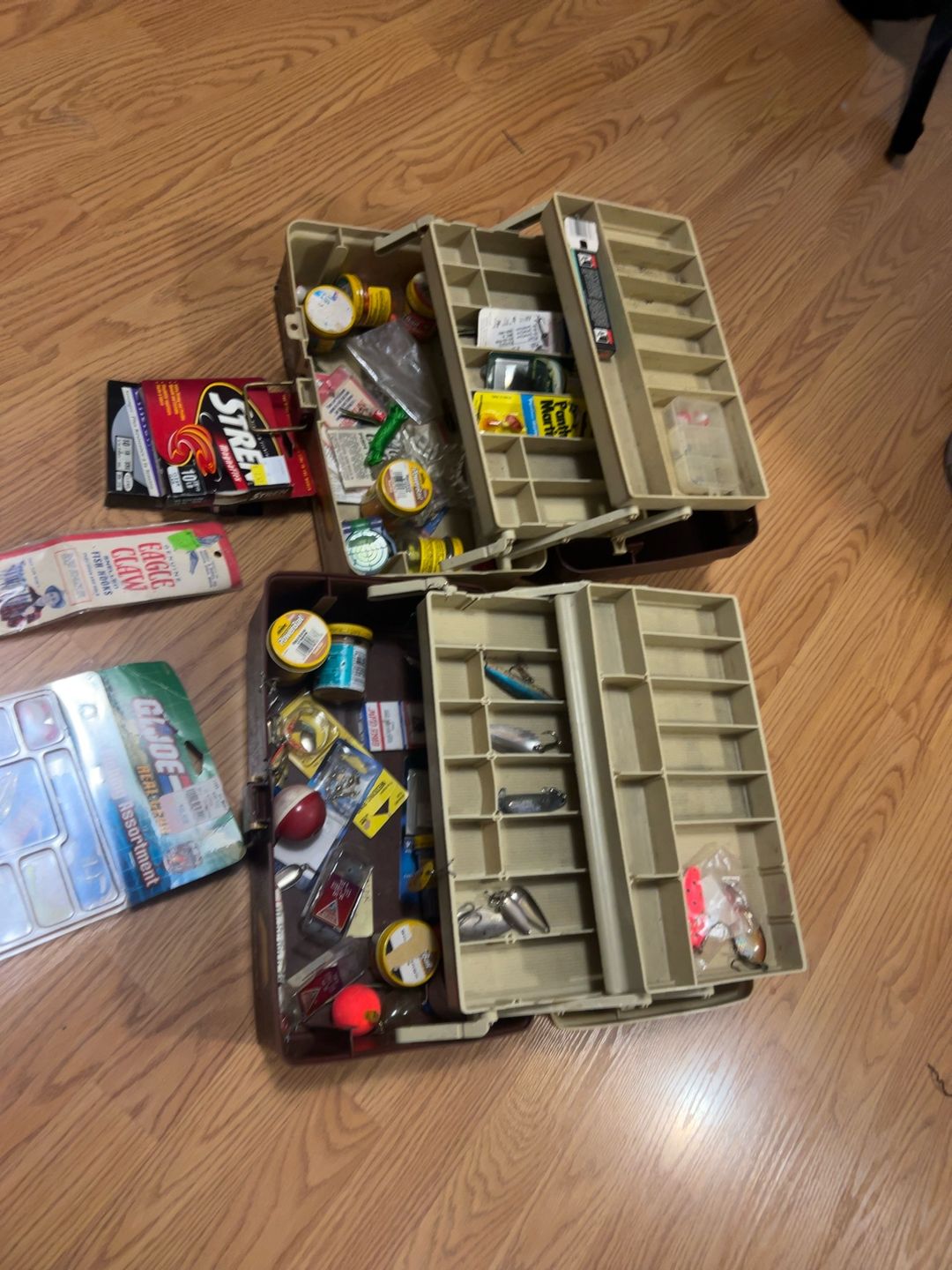 Plano 6300 Vintage 3-Drawer Fishing Tackle Boxs  and accessories