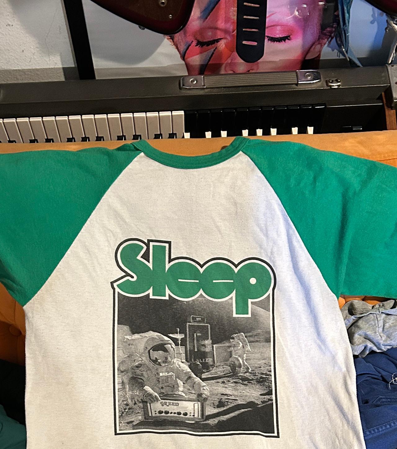 Sleep Band Astronaut Raglan T-Shirt from the 90s. Not third man record BS.