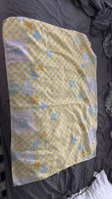 Vintage Peanuts Snoopy Gingham Terry Cloth Baby Blanket - Image 4