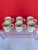 Vintage Homer Laughlin Tom and Jerry Mug Set of 6 - Image 4