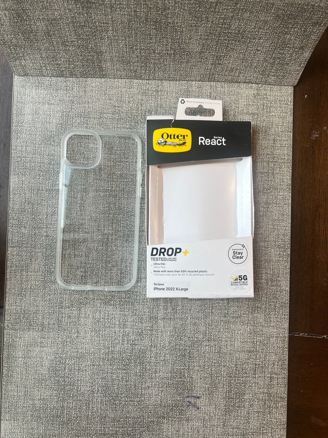OtterBox React Series Case for iPhone 14 Plus, clear, NEW