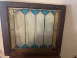 Antique Stained Glass Window Panel - Image 1