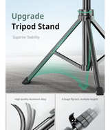 SENSYNE 62" Phone Tripod & Selfie Stick, Extendable Cell Phone Tripod Stand - Image 4