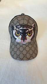 Gucci GG Supreme Owl Print Mesh Baseball Hat - Image 2