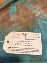 Candied Fabrics Hand Dyed Silk Scarf Earth & Sky - Image 3