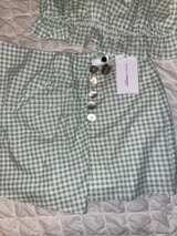Lovers and Friends Gingham Puff Sleeve Crop Top and Skirt Set - Image 3