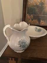 Antique Floral Ironstone Pitcher and Wash Basin Set - Image 6