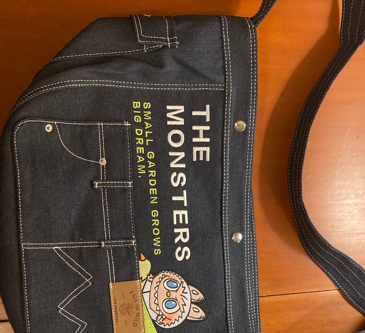Pop Mart The Monsters Fall in Wild Denim Messenger Bag