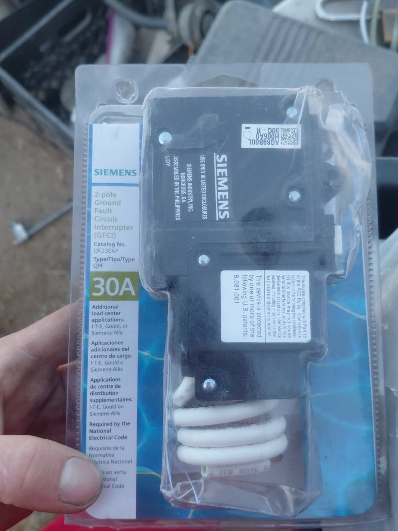 Siemens QF230AP 30-Amp 2-Pole GFCI Circuit Breaker