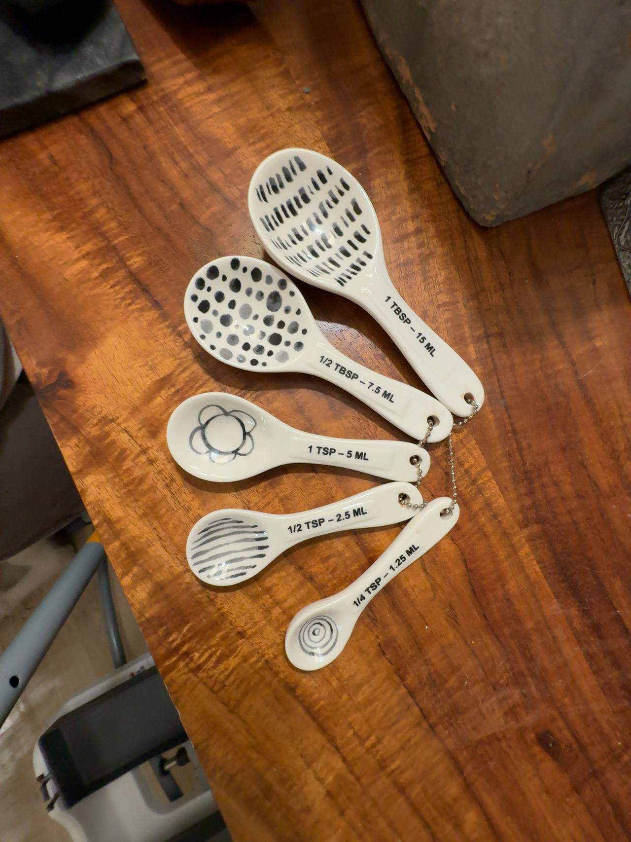 Rae Dunn Boutique Ceramic Measuring Spoon Set