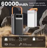 60000mAh Portable Power Bank with LED Light and Digital Display - Image 5