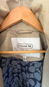 Coach Women's Cream Peacoat Size Large  - Image 2