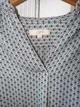 LOFT Block Print Long Sleeve Petite Blouse SMALL S - Image 5