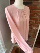 Amanda Uprichard Gathered Neck Long Sleeve Blouse - Image 4