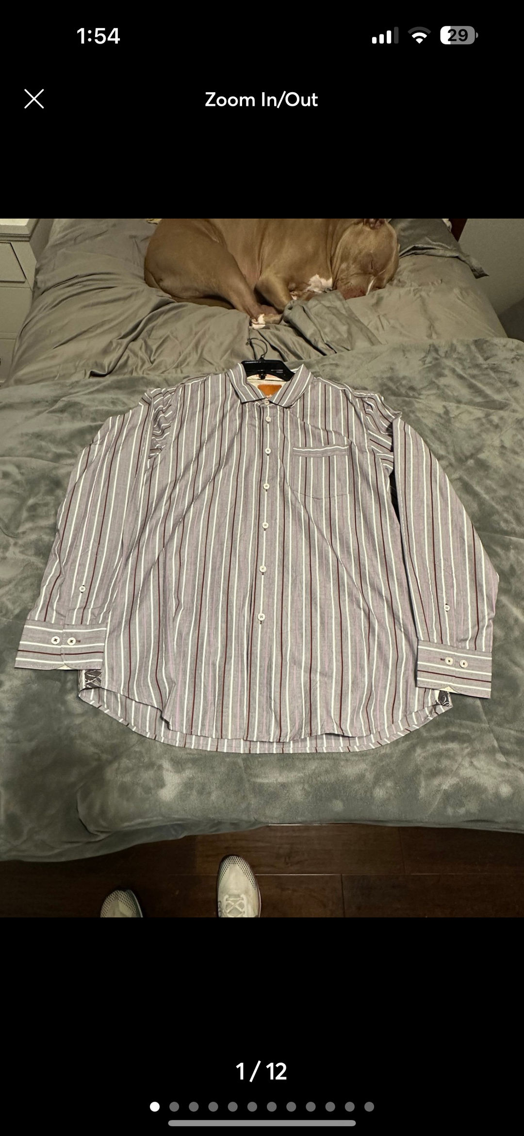 Striped Button-Up Shirt