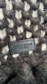 NWT Cole Haan Birdseye Knit Scarf with Fringe - Image 2