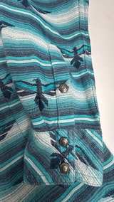 Ariat Real Women's Southwestern Print Snap Shirt small - Image 5