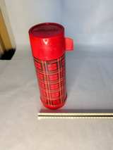 Aladdin Vintage Red Plaid Thermos - Image 2