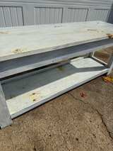 Rustic Farmhouse Entryway Bench with Storage Shelf - Image 4