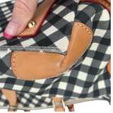 Dooney & Bourke Gingham Satchel - Image 6