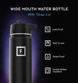 IRON °FLASK Camping & Hiking Hydration Flask  Wide Mouth Insulated Stainless - Image 2