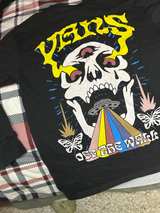 Vans Skull Saucer Long Sleeve T-Shirt Black - Image 1