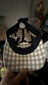 Supreme Gingham Twill Camp Cap Tan SS23 - Image 5