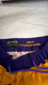 Just Don Los Angeles Lakers Basketball Shorts - Image 2