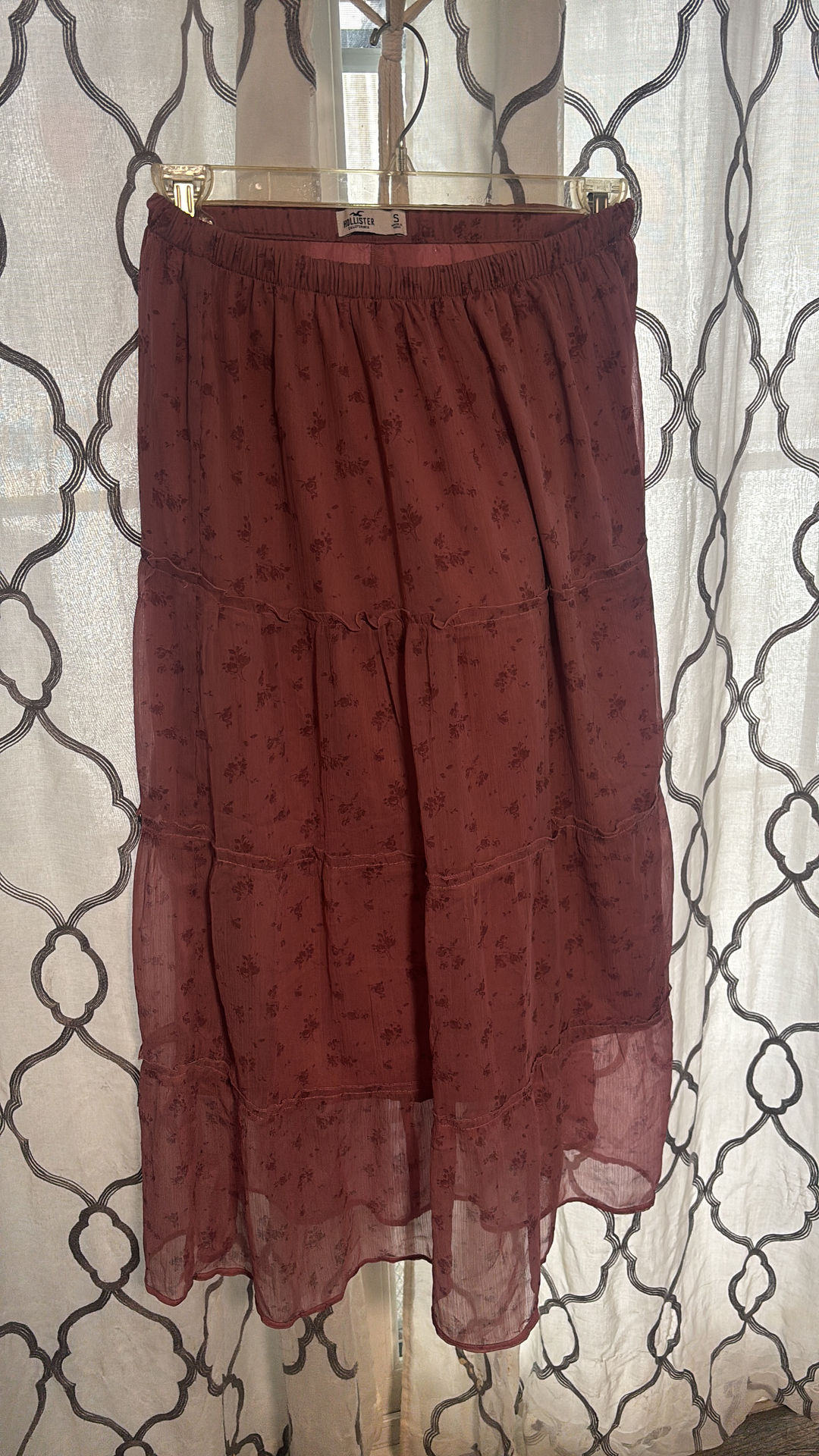 Hollister Tiered Floral Maxi Skirt