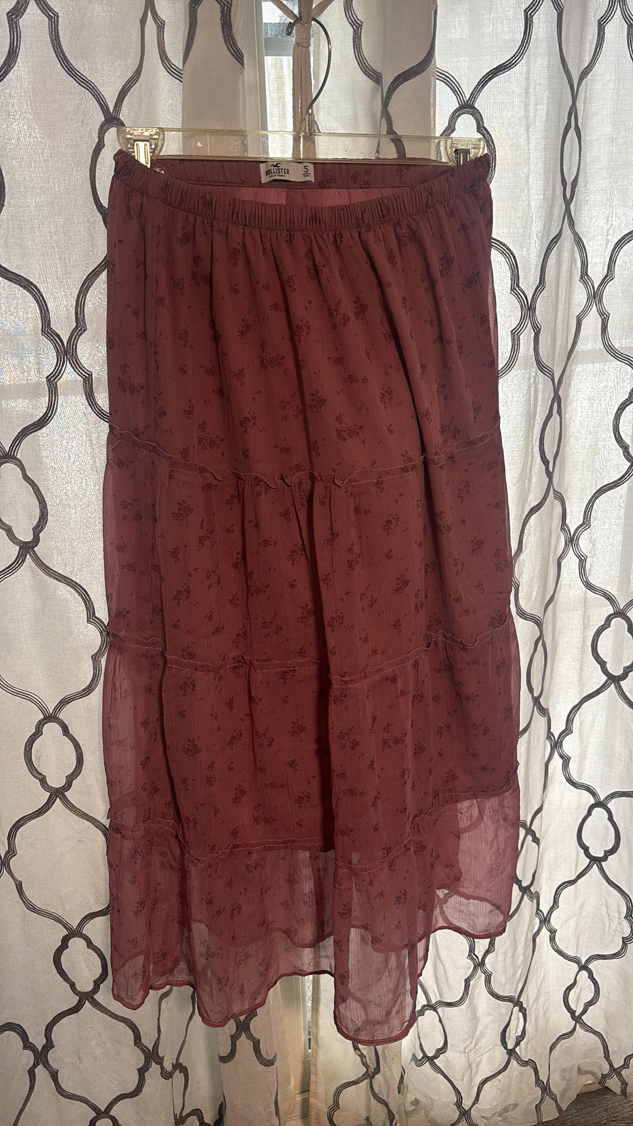 Hollister Tiered Floral Maxi Skirt