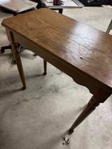 Vintage Oak Writing Desk with Drawer - Image 4