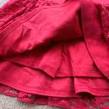 Disney Skirt Skort Girls Size 3T Lace Red Shorts  - Image 5