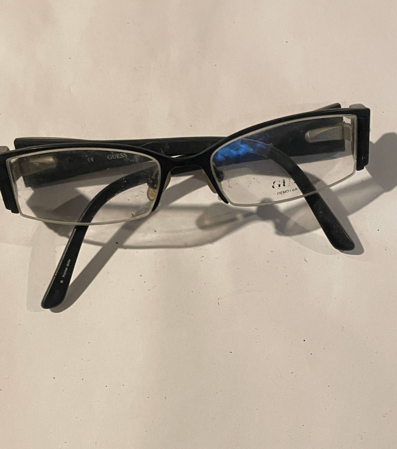 Guess Rectangular Semi-Rimless Eyeglasses