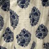 Jcrew Puff Sleeve Smocked Dress XXS white with blue floral print - Image 6