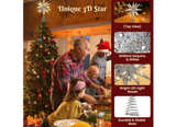 LUXSPIRE Christmas Tree Topper 3D Starburst Lighted Tree Topper Plugin No Remote - Image 4