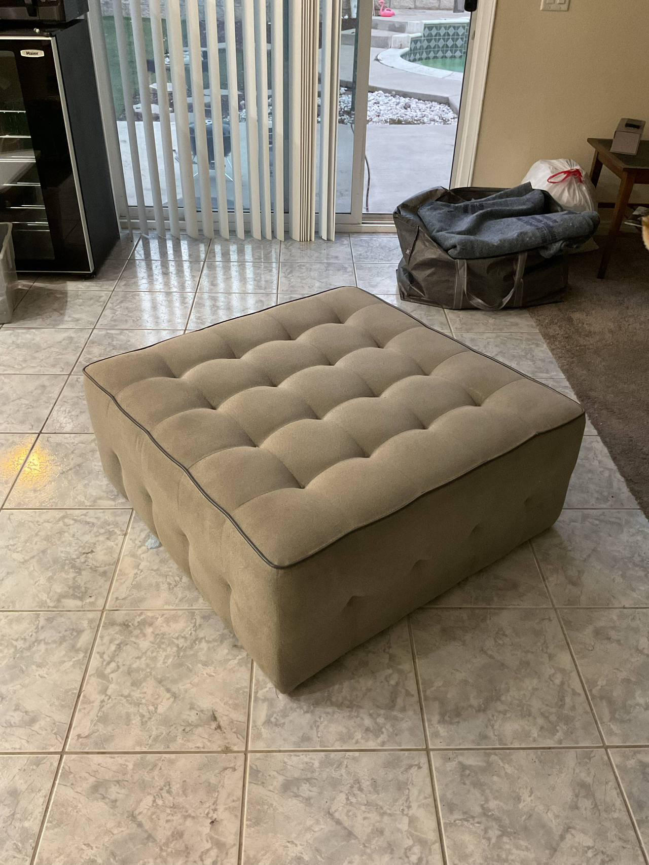 Tufted Square Ottoman