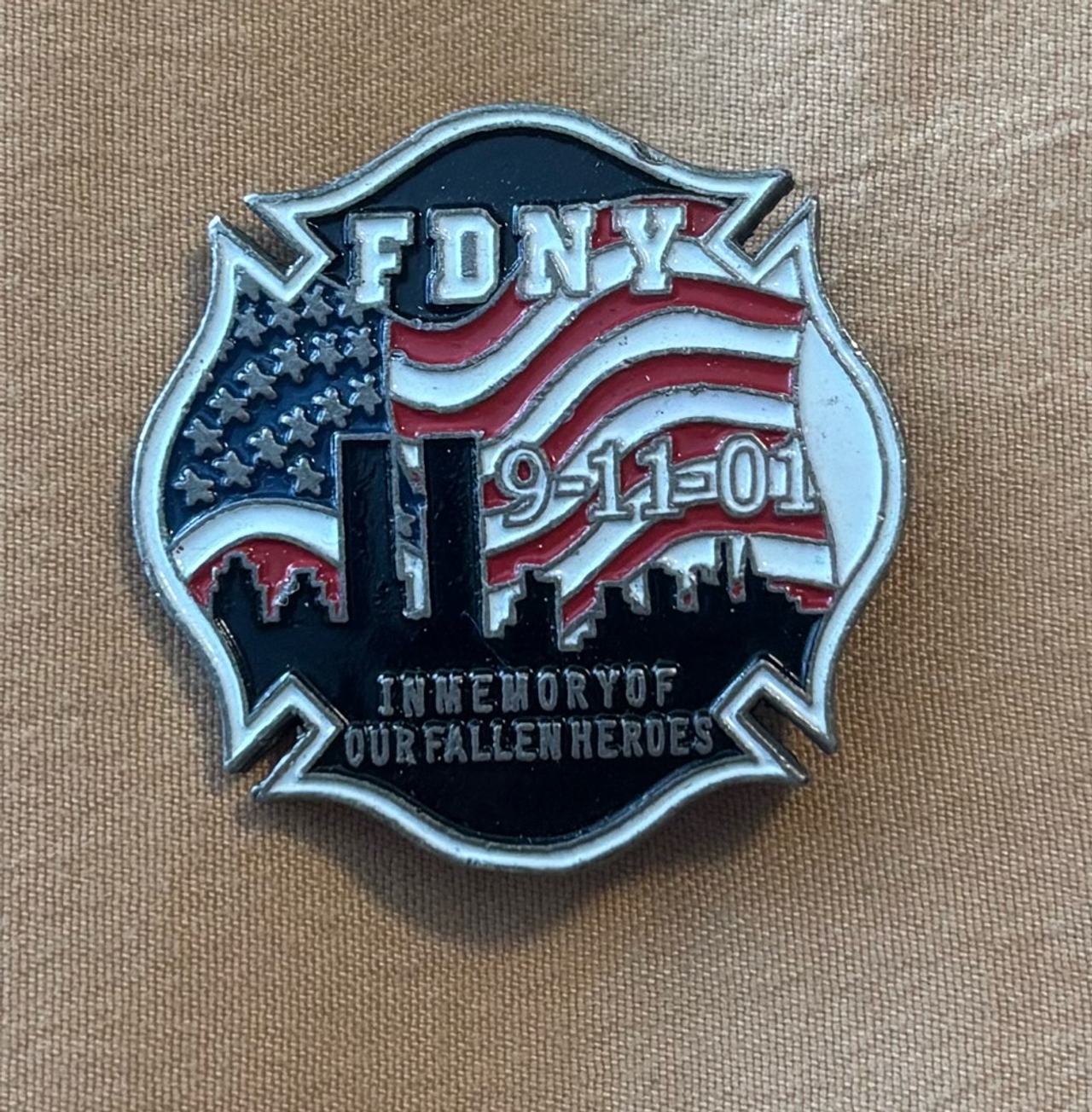 FDNY 9/11 Memorial Pin - In memory of our fallen hero’s