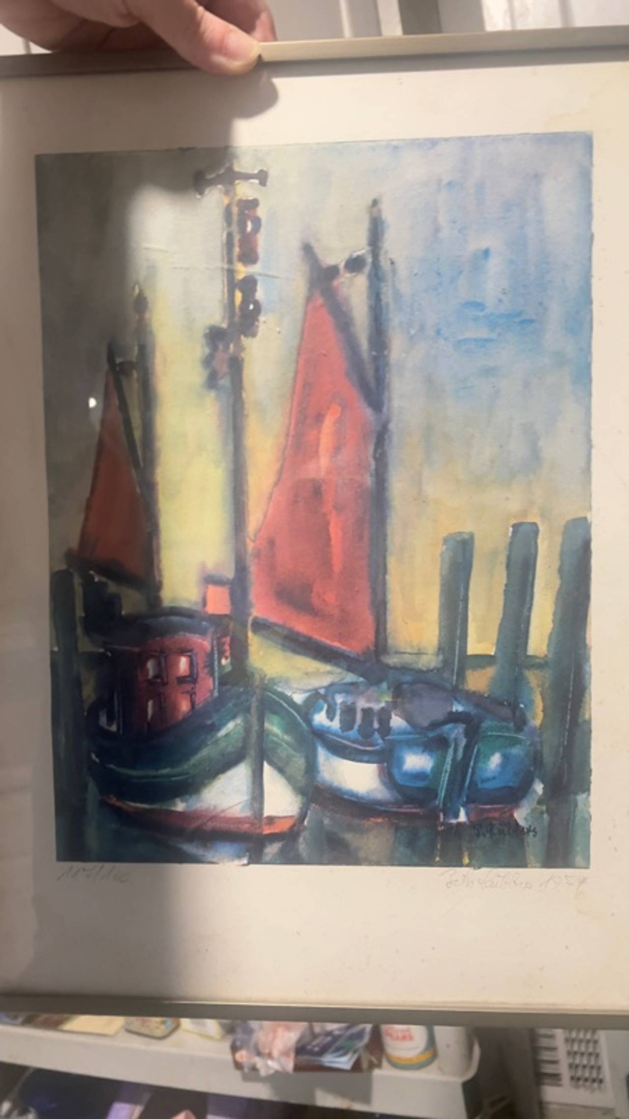 Raoul Dufy Yachts in Deauville Harbor Framed Print